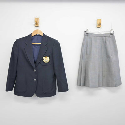 【中古】秋田県 秋田和洋女子高等学校 女子制服 2点 (ブレザー・スカート) sf087415