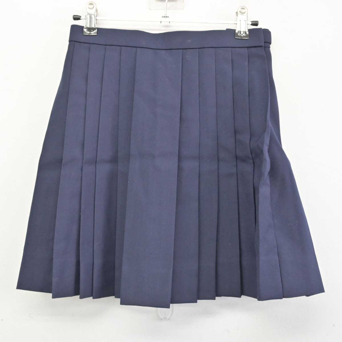 【中古】大阪府 久米田中学校 女子制服 3点 (セーラー服・スカート) sf087421