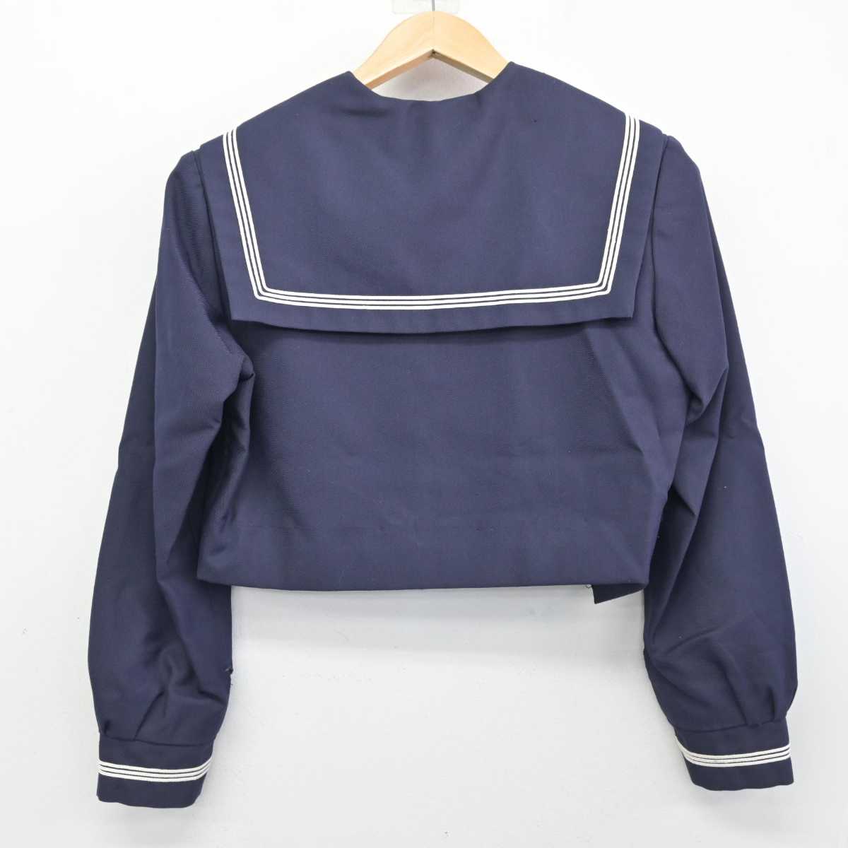 【中古】大阪府 久米田中学校 女子制服 2点 (セーラー服) sf087422