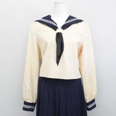 【中古】東京都 國學院大學久我山中学高等学校 女子制服 3点 (セーラー服・スカート) sf087424