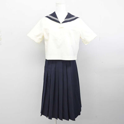 【中古】東京都  國學院大學久我山中学高等学校 女子制服 2点 (セーラー服・スカート) sf087439