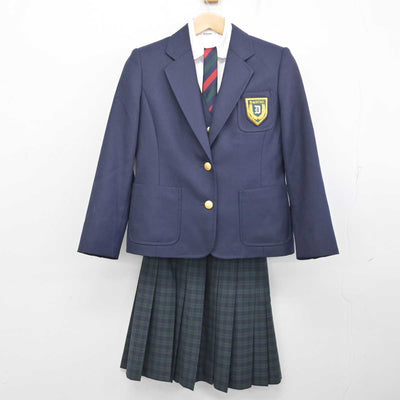 【中古】福岡県 福岡第一高等学校 女子制服 5点 (ブレザー・ベスト・シャツ・スカート) sf087440