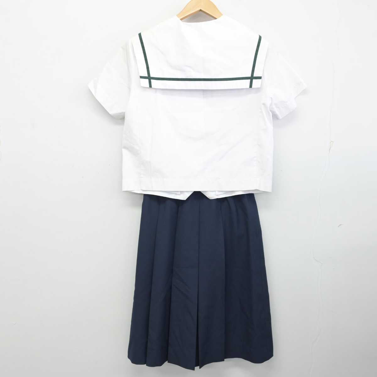 【中古】神奈川県 睦合中学校 女子制服 2点 (セーラー服・スカート) sf087453