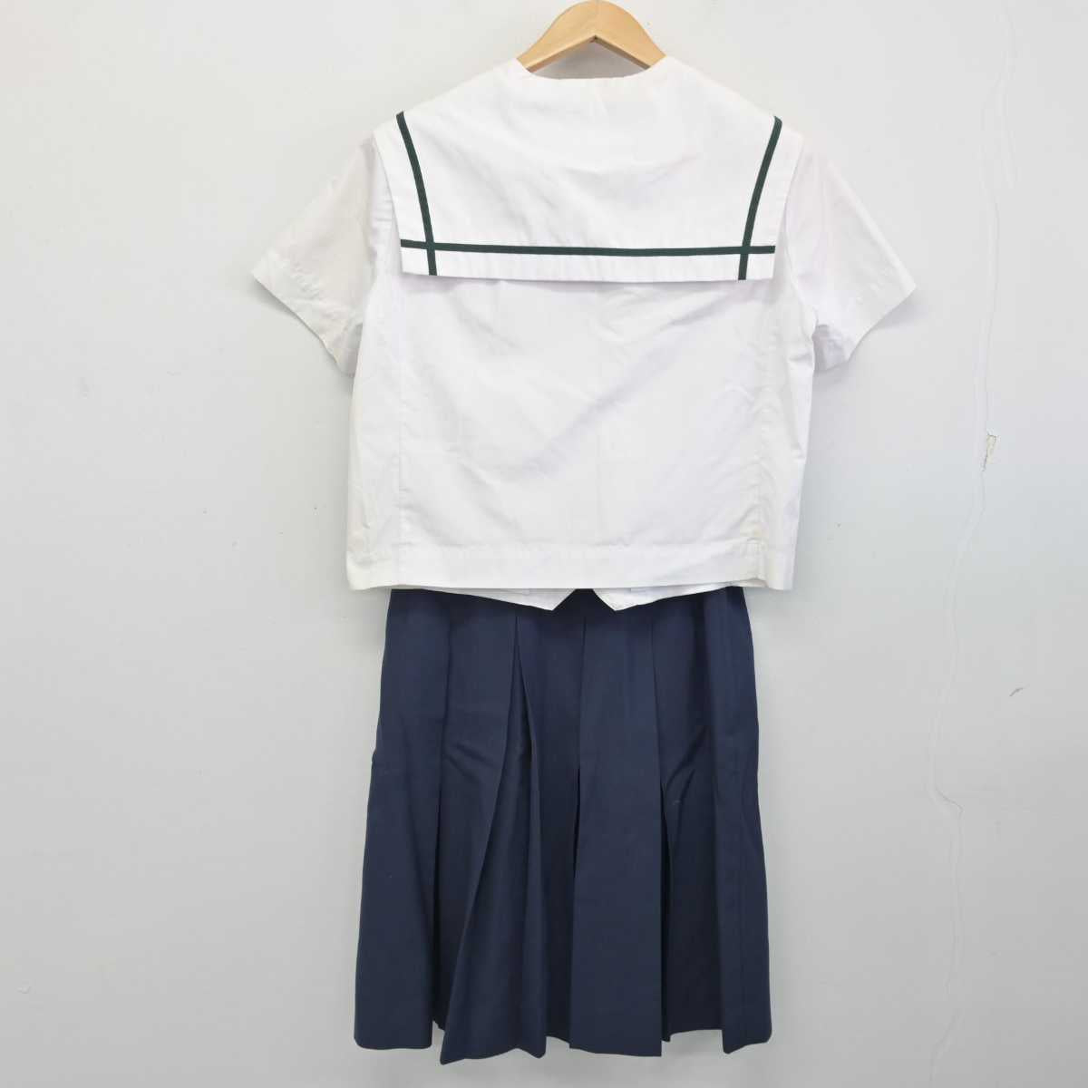 【中古】神奈川県 睦合中学校 女子制服 2点 (セーラー服・スカート) sf087454