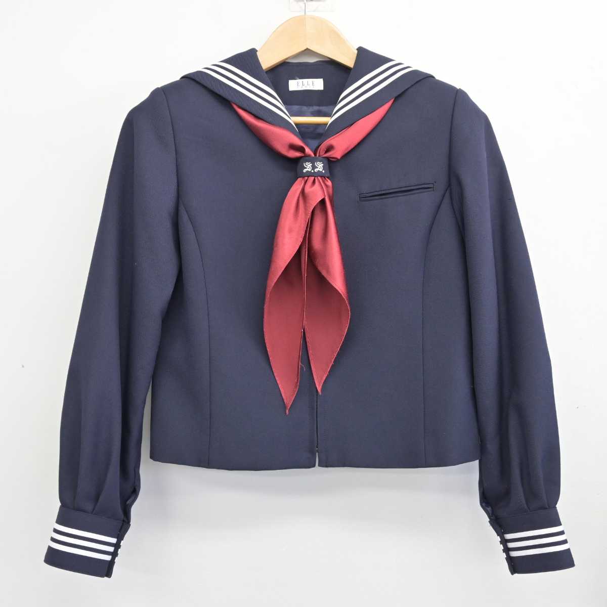 【中古】東京都 昭和女子大学附属昭和中学校・高等学校 女子制服 3点 (セーラー服・スカート) sf087457