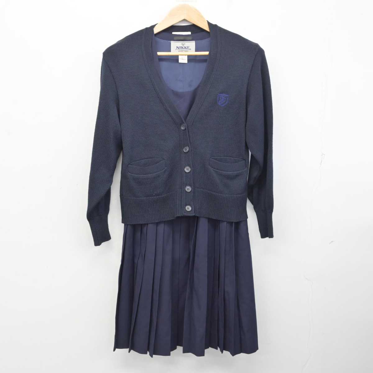 【中古】愛知県 椙山女学園高等学校 女子制服 5点 (ブレザー・ニット・ジャンパースカート) sf087469