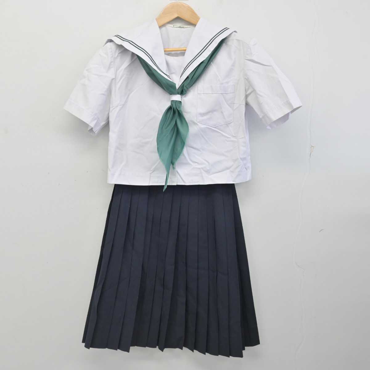 【中古】和歌山県 橋本市立西部中学校 女子制服 3点 (セーラー服・スカート) sf087478