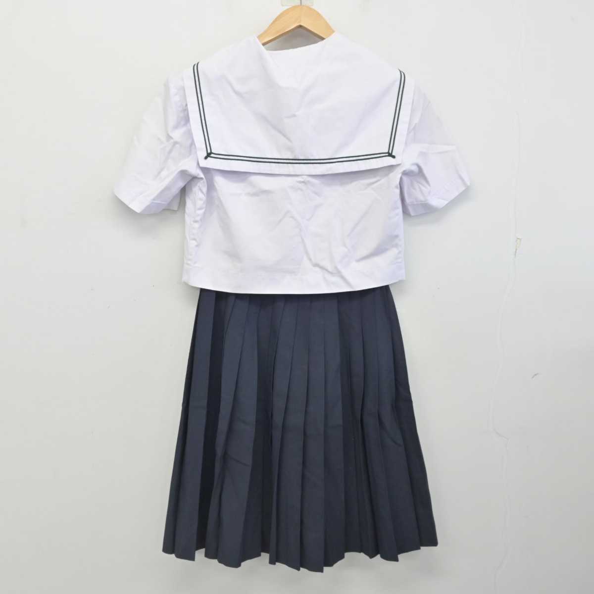 【中古】和歌山県 橋本市立西部中学校 女子制服 2点 (セーラー服・スカート) sf087479