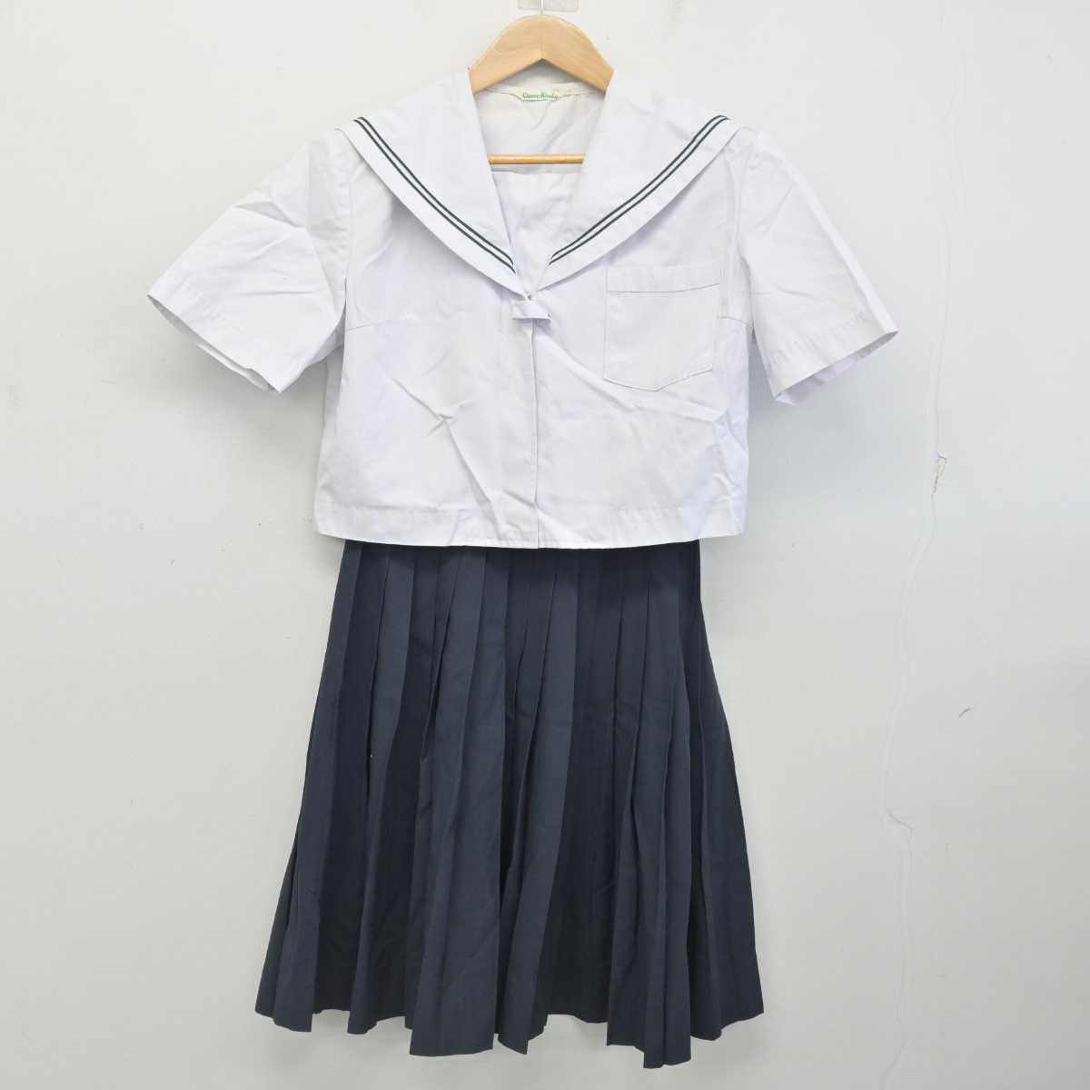 【中古】和歌山県 橋本市立西部中学校 女子制服 2点 (セーラー服・スカート) sf087480