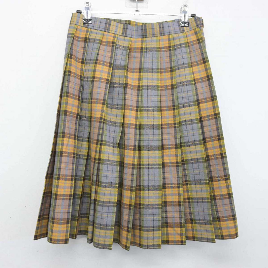 中古】熊本県 開新高等学校 女子制服 2点 (ニット・スカート