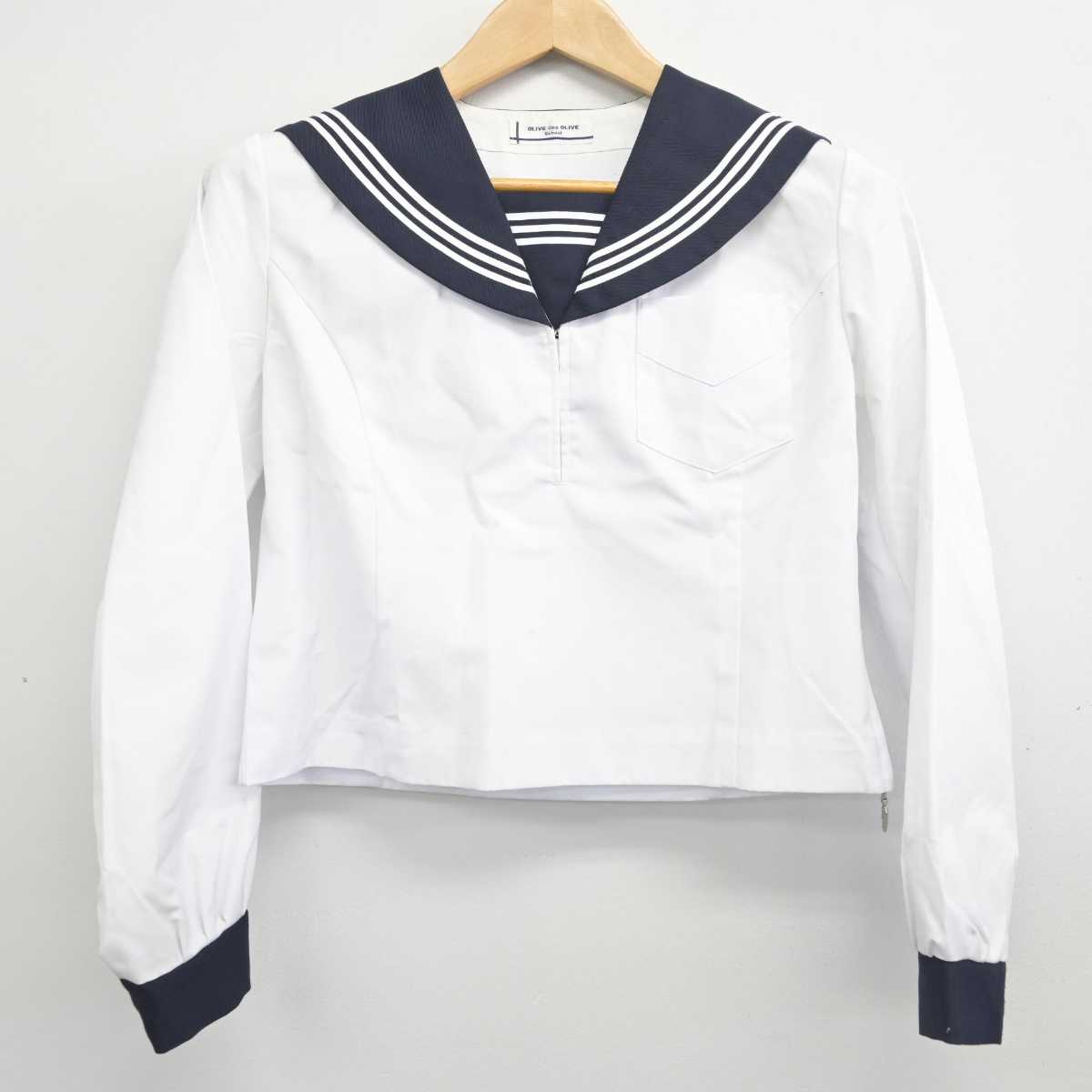 【中古】北海道 江別第三中学校 女子制服 2点 (セーラー服・スカート) sf087507