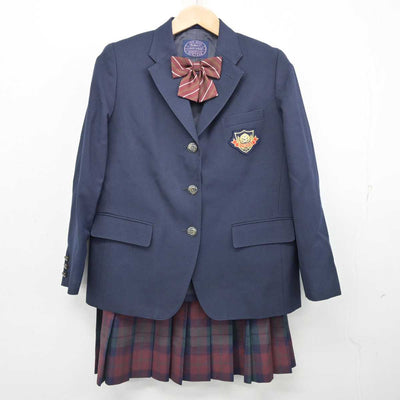 【中古】山梨県 駿台甲府高等学校 女子制服 3点 (ブレザー・スカート) sf087523