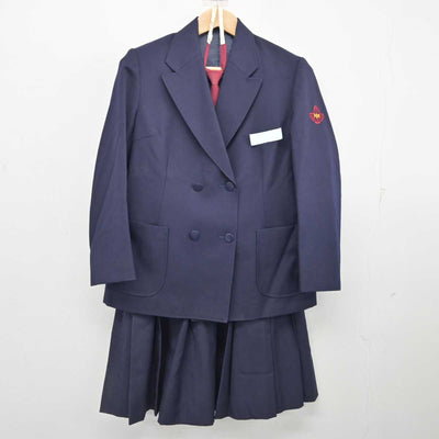 【中古】山梨県 櫛形中学校 女子制服 3点 (ブレザー・スカート) sf087526