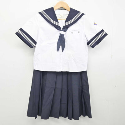 【中古】山梨県 櫛形中学校 女子制服 3点 (セーラー服・スカート) sf087528