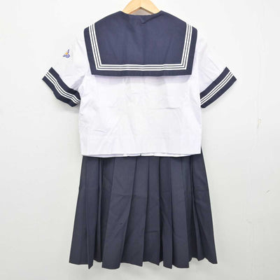 【中古】山梨県 櫛形中学校 女子制服 3点 (セーラー服・スカート) sf087528