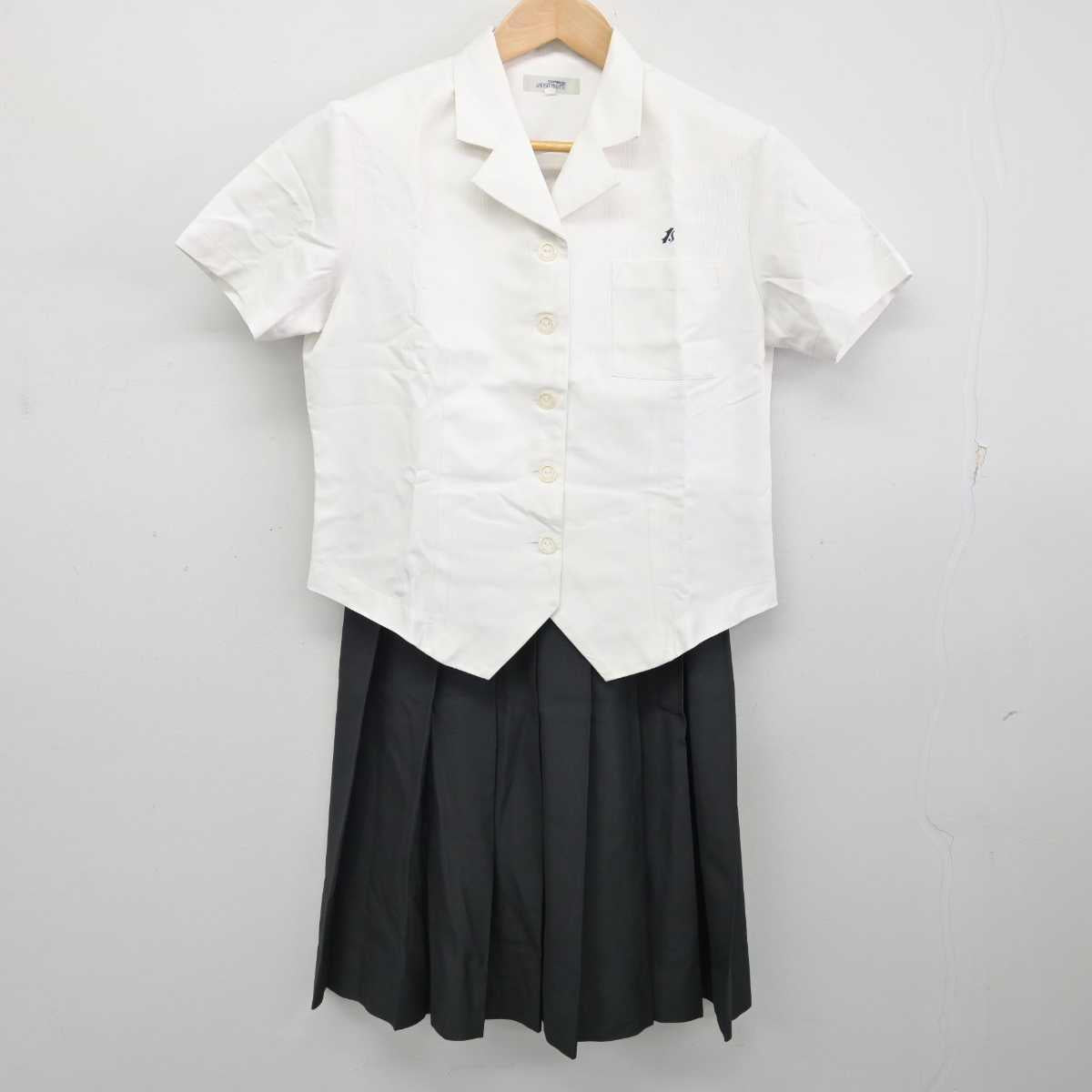 【中古】長崎県 佐世保北高等学校 女子制服 3点 (シャツ・スカート) sf087531