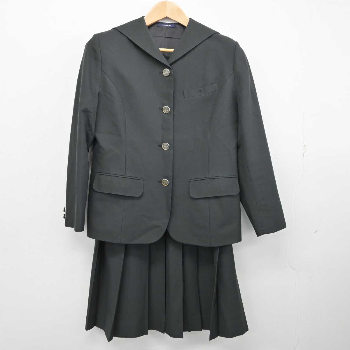 【中古】長崎県 佐世保北高等学校 女子制服 3点 (ブレザー・ベスト・スカート) sf087534