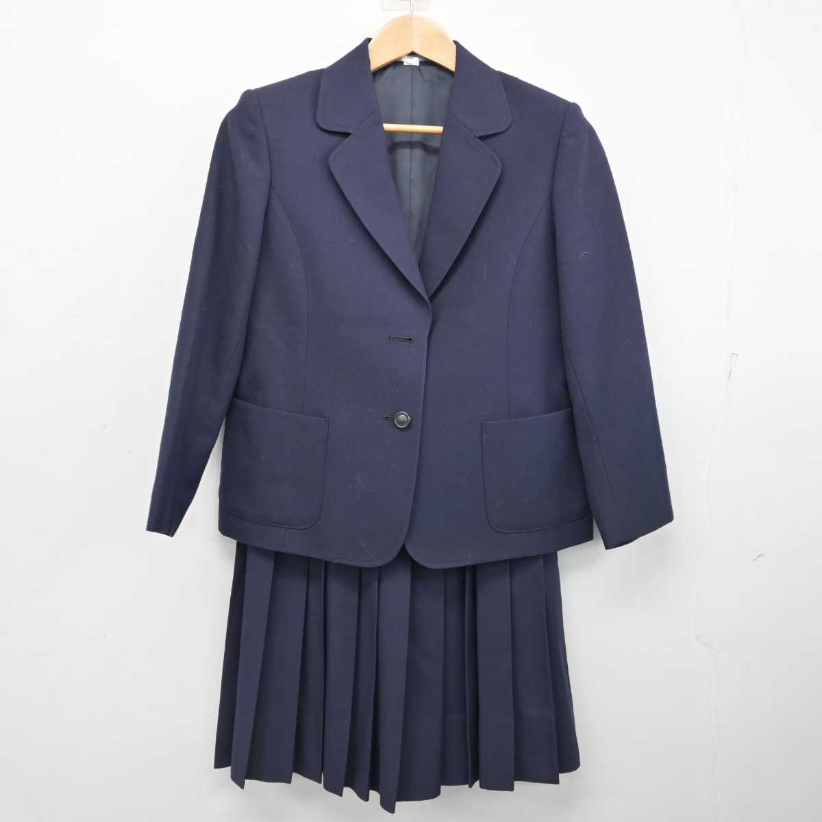 【中古】兵庫県 鷹匠中学校 女子制服 3点 (ブレザー・ベスト・スカート) sf087540