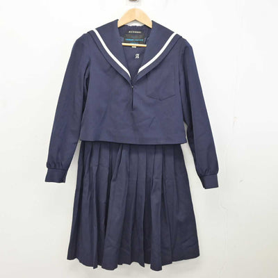 【中古】愛知県 安城高等学校 女子制服 2点 (セーラー服・スカート) sf087549