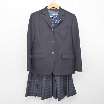 【中古】北海道 北海道札幌手稲高等学校 女子制服 4点 (ブレザー・ニットベスト・スカート) sf087554