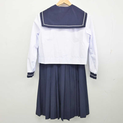 【中古】鹿児島県 鶴丸高等学校 女子制服 3点 (セーラー服・スカート) sf087594