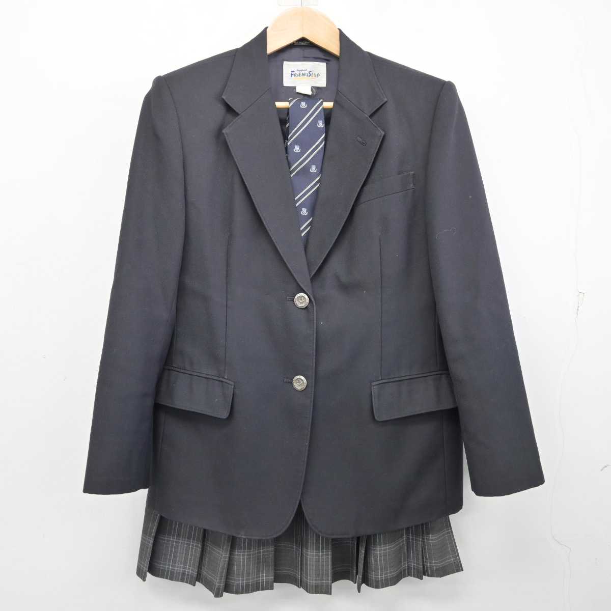 【中古】神奈川県 相模向陽館高等学校 女子制服 4点 (ブレザー・スカート) sf087608