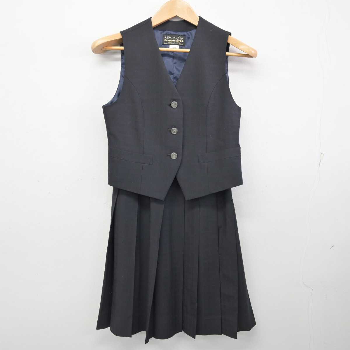 【中古】埼玉県 栄東高等学校 女子制服 5点 (ブレザー・ベスト・スカート) sf087613