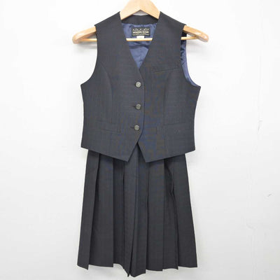 【中古】埼玉県 栄東高等学校 女子制服 2点 (ベスト・スカート) sf087615