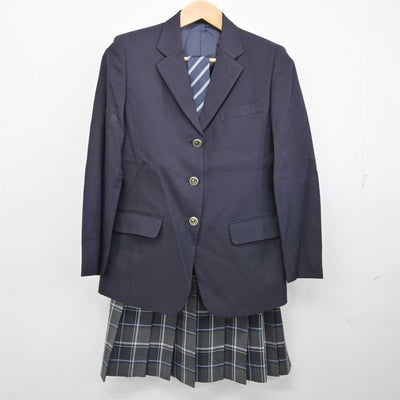 【中古】千葉県 富里高等学校 女子制服 4点 (ブレザー・スカート) sf087618