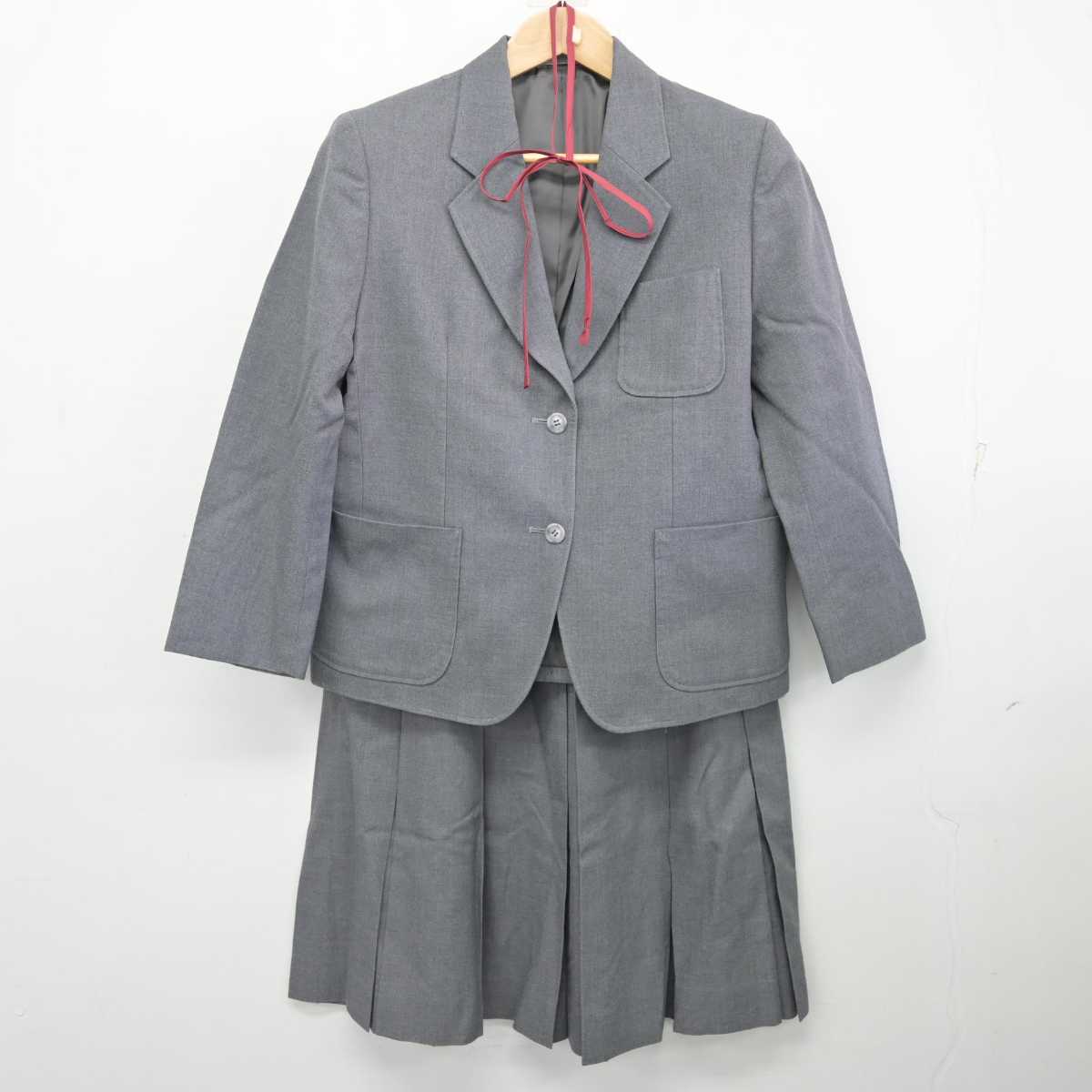 【中古】千葉県 富里中学校 女子制服 3点 (ブレザー・スカート) sf087622