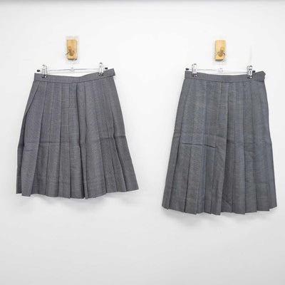【中古】滋賀県 仰木中学校 女子制服 3点 (ブレザー・スカート・スカート) sf087624