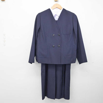 【中古】兵庫県 上野中学校 女子制服 3点 (ブレザー・シャツ・ジャンパースカート) sf087634