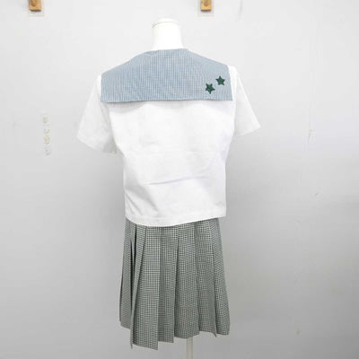 【中古】岡山県 就実高等学校 女子制服 2点 (セーラー服・スカート) sf087665