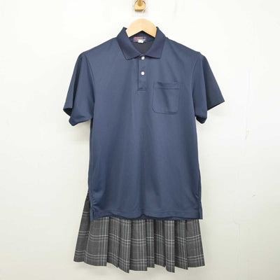 【中古】千葉県 おおぐろの森中学校 女子制服 2点 (シャツ・スカート) sf087686