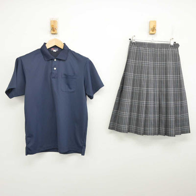 【中古】千葉県 おおぐろの森中学校 女子制服 2点 (シャツ・スカート) sf087686