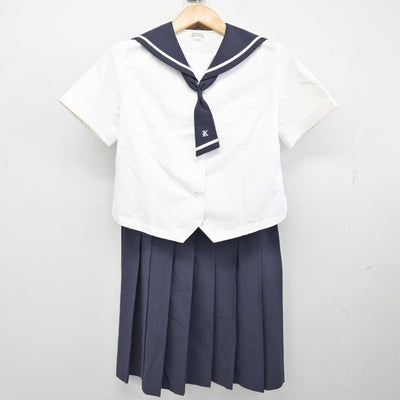 【中古】熊本県 慶誠高等学校 女子制服 4点 (セーラー服・ジャンパースカート) sf087738