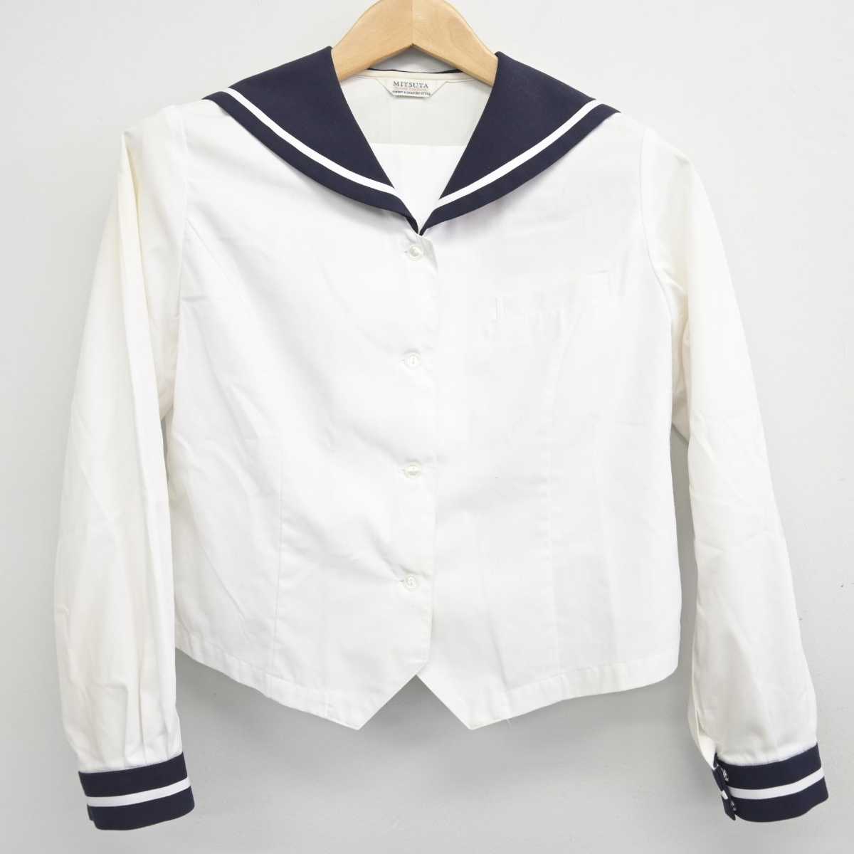 【中古】熊本県 慶誠高等学校 女子制服 4点 (セーラー服・ジャンパースカート) sf087738