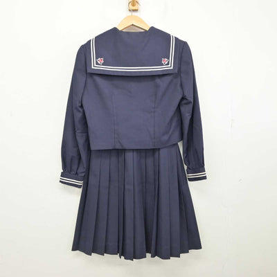 【中古】千葉県 稲毛中学校 女子制服 3点 (セーラー服・スカート) sf087754