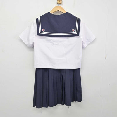 【中古】千葉県 稲毛中学校 女子制服 4点 (セーラー服・スカート) sf087755