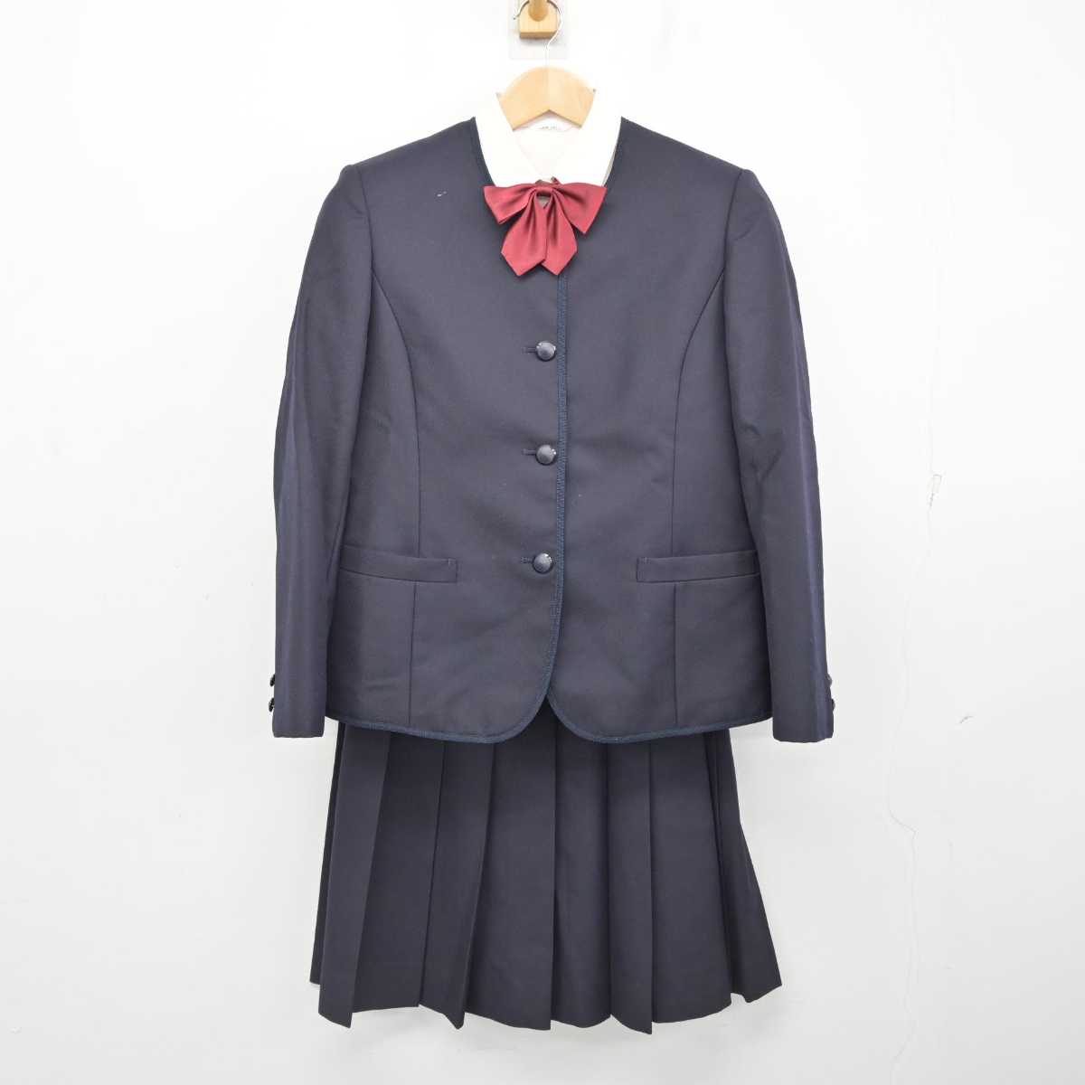 【中古】長崎県 海星高等学校/旧制服 女子制服 6点 (ブレザー・ベスト・シャツ・スカート) sf087756