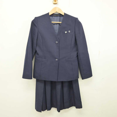 【中古】秋田県 秋田南高等学校・中等部 女子制服 2点 (ブレザー・スカート) sf087768