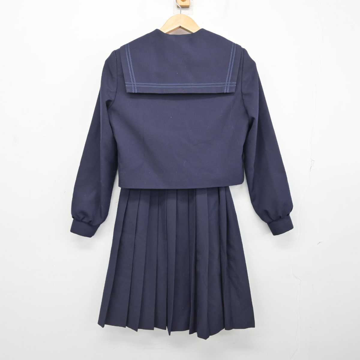 【中古】北海道 緑園中学校 女子制服 3点 (セーラー服・スカート) sf087783