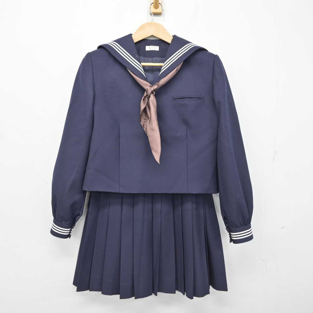 中古】埼玉県 川越市立川越高等学校 女子制服 3点 (セーラー服