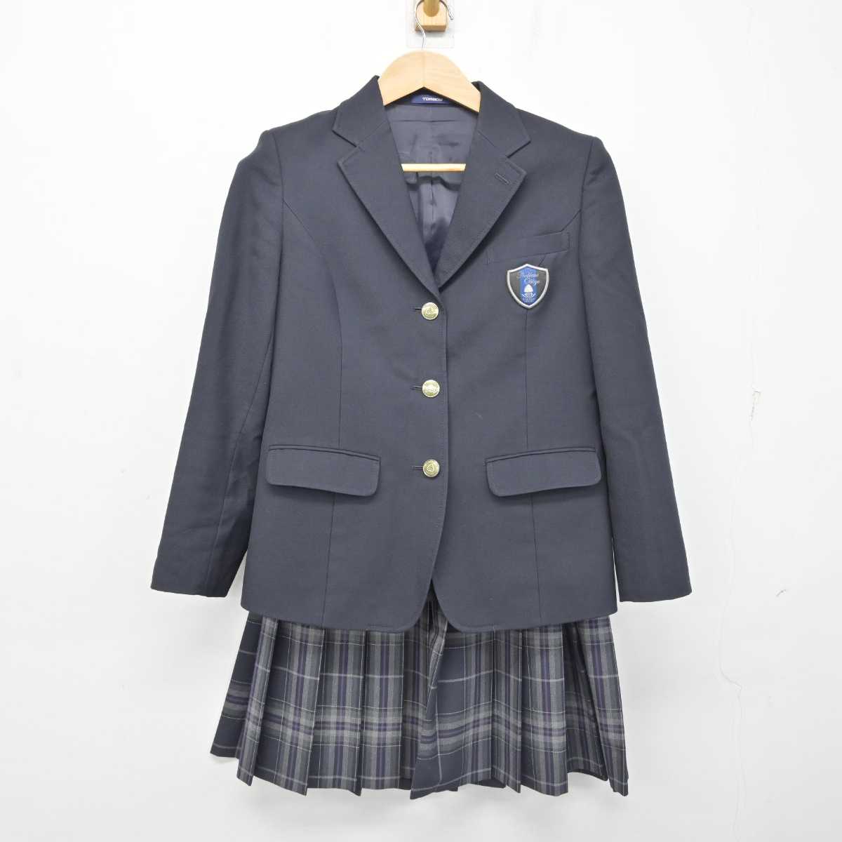 【中古】大阪府 金蘭千里高等学校 女子制服 3点 (ブレザー・スカート・スカート) sf087800