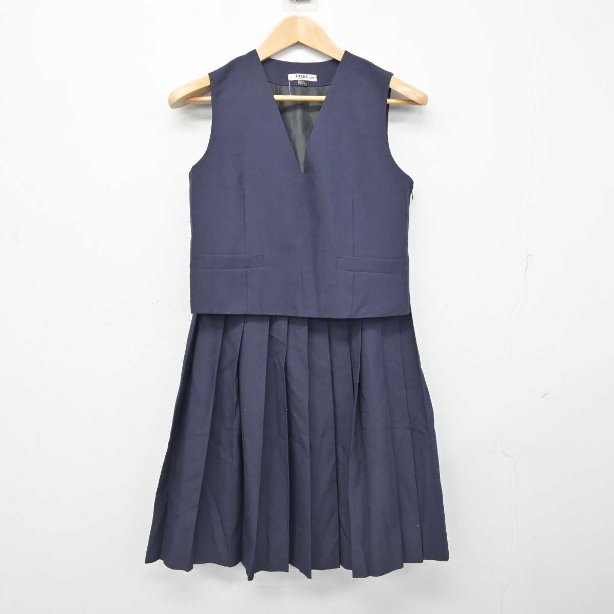 【中古】埼玉県 三芳中学校 女子制服 2点 (ベスト・スカート) sf087807