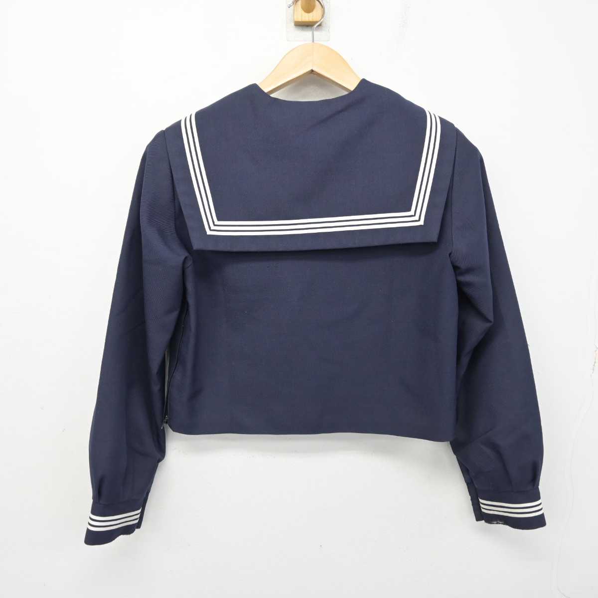 【中古】兵庫県 安室中学校 女子制服 3点 (セーラー服・スカート) sf087809