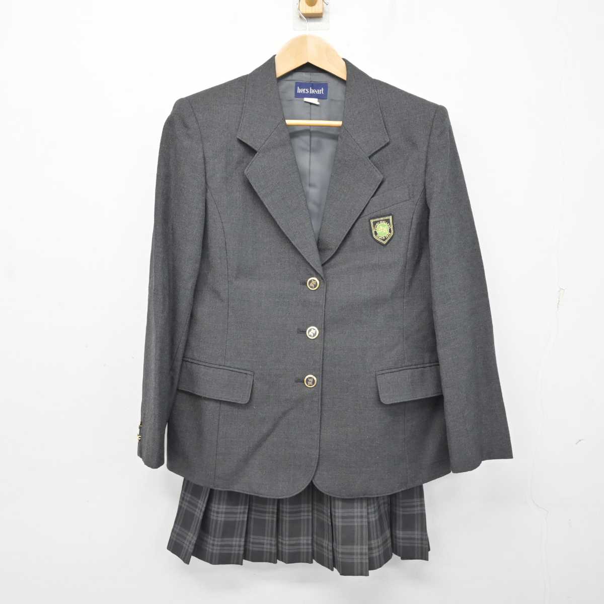 【中古】東京都 中東高等学校 女子制服 2点 (ブレザー・スカート) sf087818