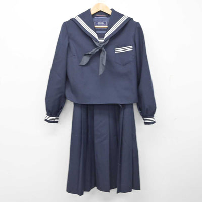 【中古】茨城県 大洗町立南中学校 女子制服 3点 (セーラー服・ジャンパースカート) sf087842