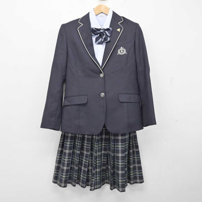 【中古】鹿児島県 鹿児島高等学校 女子制服 4点 (ブレザー・シャツ・スカート) sf087844