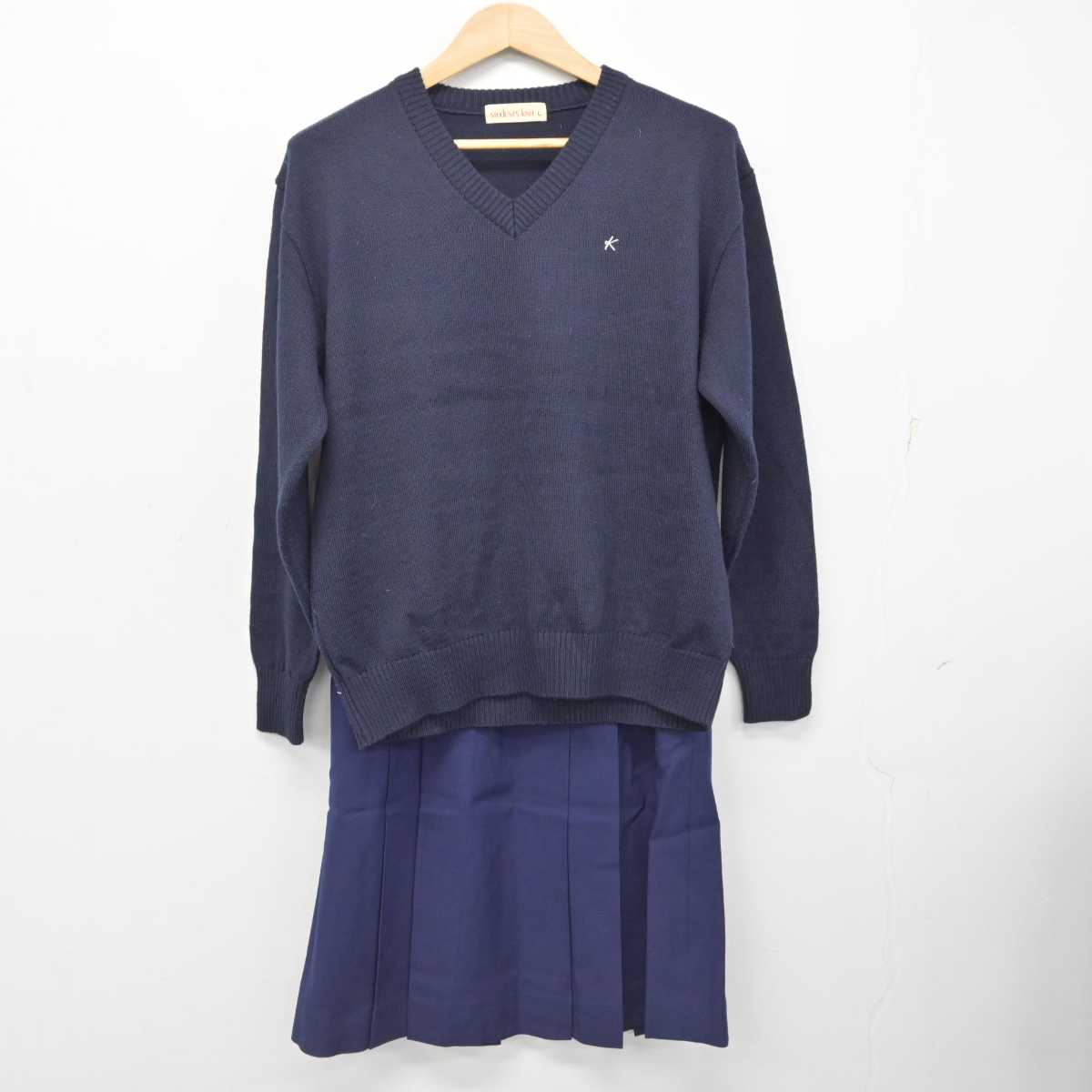 【中古】埼玉県 大宮光陵高等学校 女子制服 3点 (ブレザー・ニット・スカート) sf087847